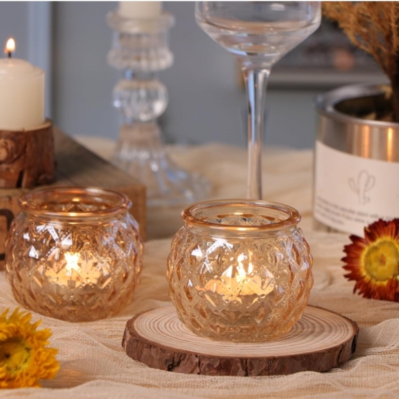 Gorgeous Gold Votive & Tealight Candle Holders Set of 12 New in Box - Picture 7 of 7